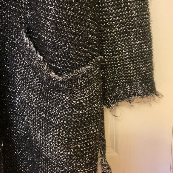 NWOT Zara Shimmered Long Knit Cardigan - Picture 5 of 8